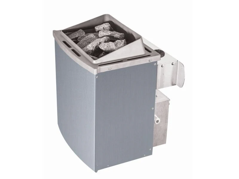 Karibu Sauna Lotta mit 9 kW Ofen integr. Strg und Dachkranz 38 mm - Image 5