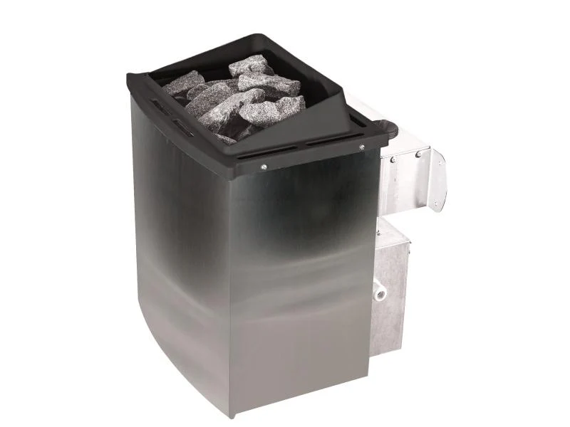Karibu Sauna Mia inkl. 9 kW Ofen integr. Steuerung, mit moderner Saunatür -ohne Dachkranz- - Image 4