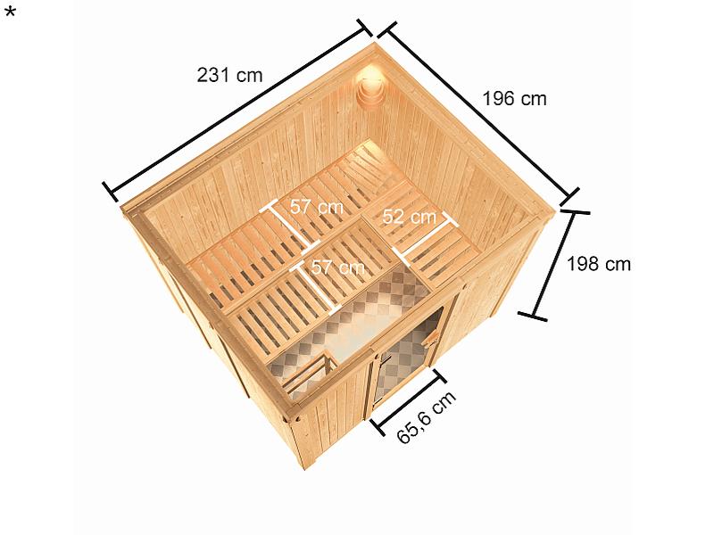 Karibu Sauna Nybro 68 mm - Image 3