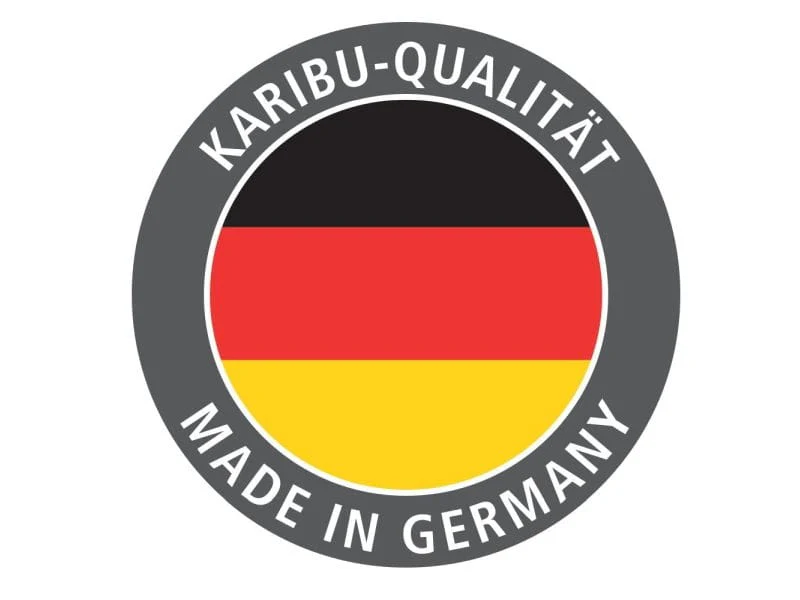 Karibu Sauna Rodin inkl. 9-kW-Ofen mit interner Steuerung, ohne Dachkranz, mit moderner Saunatür - Image 12