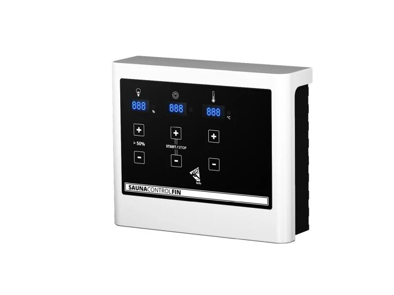 Karibu Sauna Sahib 1 inkl. 9 kW Ofen mit ext. Steuerung, mit Klarglas-Ganzglastür -ohne Dachkranz- - Image 6