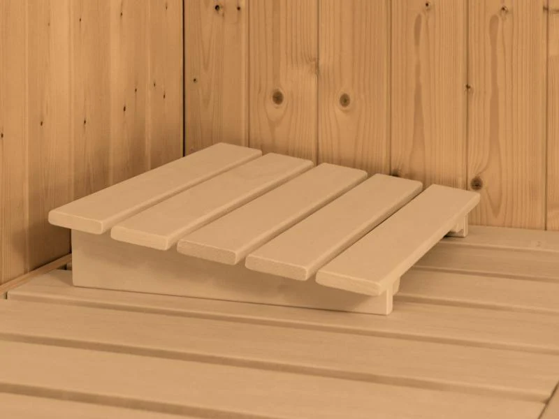 Karibu Sauna Siirin inkl. 9 kW Ofen mit externer Steuerung mit moderner Saunatür -ohne Dachkranz- - Image 8