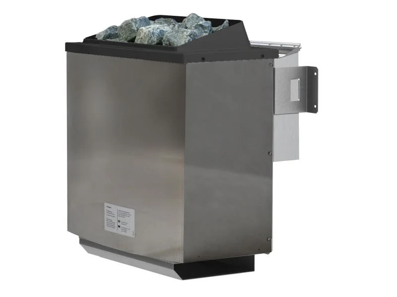 Karibu Sauna Sodin inkl. 9 kW Bioofen ext. Steuerung mit energiesparender Saunatür - mit Dachkranz - - Image 6