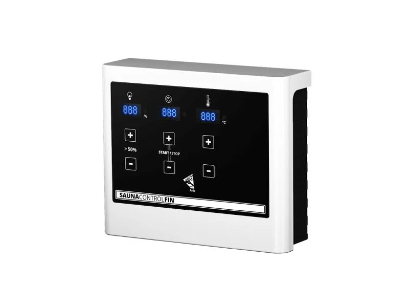Karibu Sauna Sodin inkl. 9 kW Ofen ext. Steuerung mit moderner Saunatür - mit Dachkranz - - Image 7