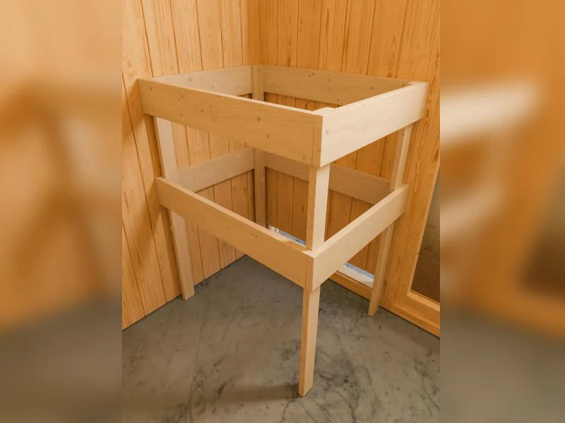 Karibu Sauna Taurin inkl. 9 kW Ofen integr. Steuerung, mit bronzierter Ganzglastür - ohne Dachkranz - Image 5