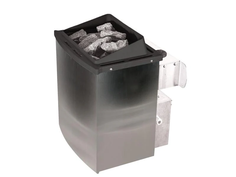 Karibu Sauna Taurin inkl. 9 kW Ofen integrierte Steuerung, mit Energiespartür -mit Dachkranz - - Image 4