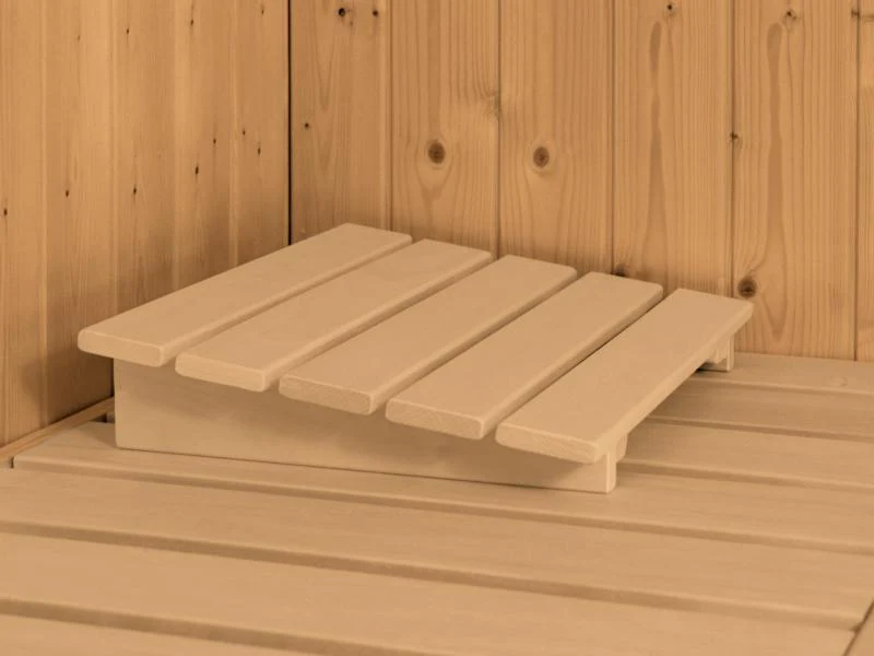 Karibu Sauna Taurin inkl. 9 kW Ofen integrierte Steuerung, mit Energiespartür -ohne Dachkranz- - Image 7