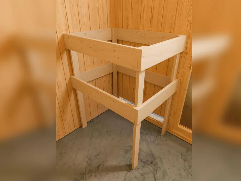 Karibu Sauna Variado inkl. 9 kW Bioofen ext. Steuerung, mit klassischer Tür -ohne Dachkranz- - Image 6