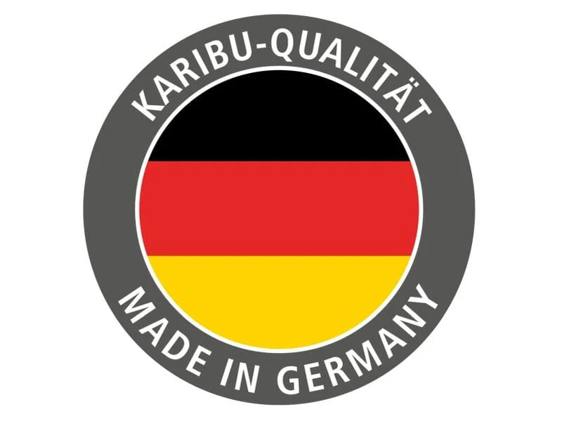 Karibu Sauna Variado inkl. 9 kW Ofen mit ext. Steuerung, mit klarglas Ganzglastür -ohne Dachkranz- - Image 12