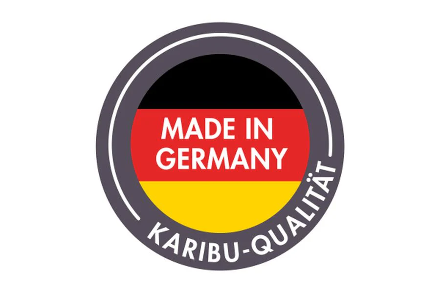 Karibu Saunahaus Caapi 2, inkl. 9 kW Ofen integr. Steuerung, mit Klarglastür und Fußboden - Image 14