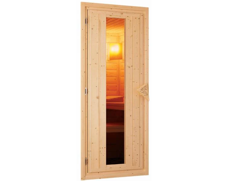 Karibu Saunahaus Hytti 2 38 mm - inkl. 9 kW Bioofen ext. Steuerung - mit Energiespartür und Fußbode - Image 7