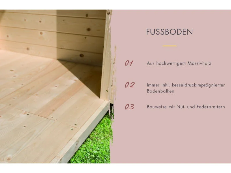 Karibu Saunahaus Hytti 6, inkl. 9 kW Ofen ext. Steuerung -mit Iso-Tür- terragrau, 38 mm - Image 10