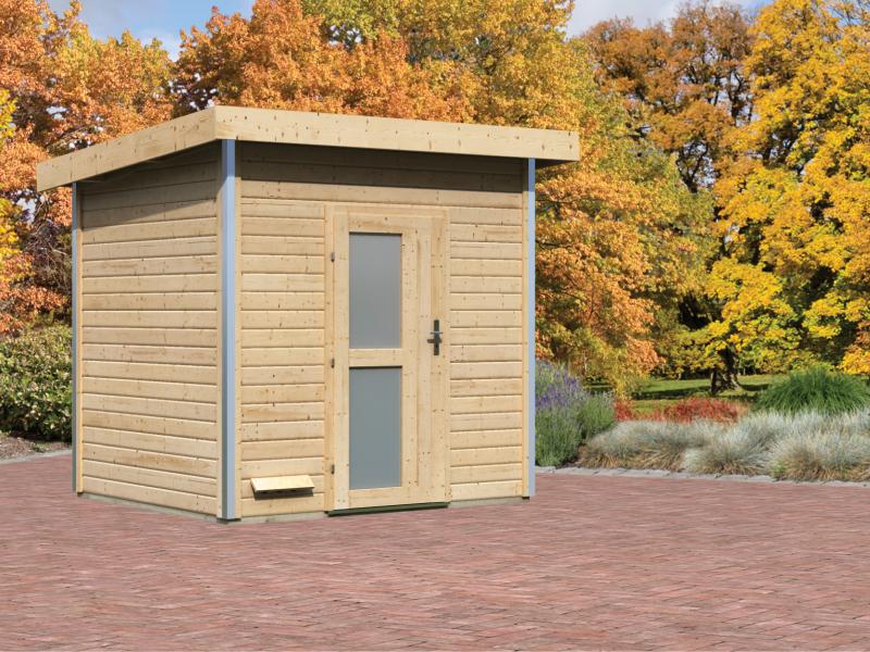 Karibu Saunahaus Norge 38 mm- ohne Ofen- Milchglastür - Image 2