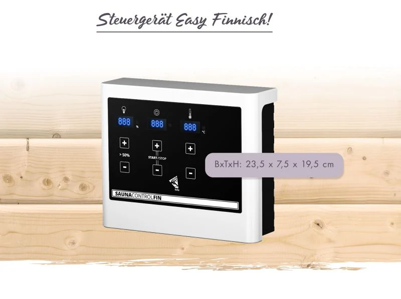 Karibu Saunaofen 9,0 kW externe Steuerung Easy und Steine - Image 6