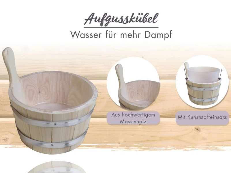Karibu Saunazubehör-Set Classic 6-teilig - Image 3