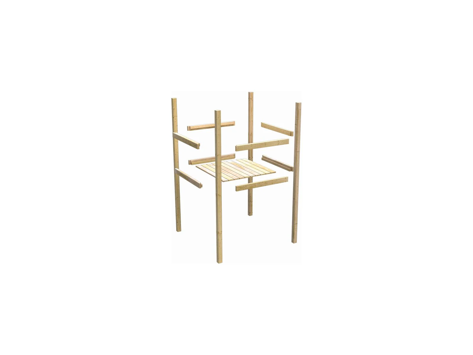 Karibu Stelzenhaus Fidel terragrau + Rutsche rot - Image 8