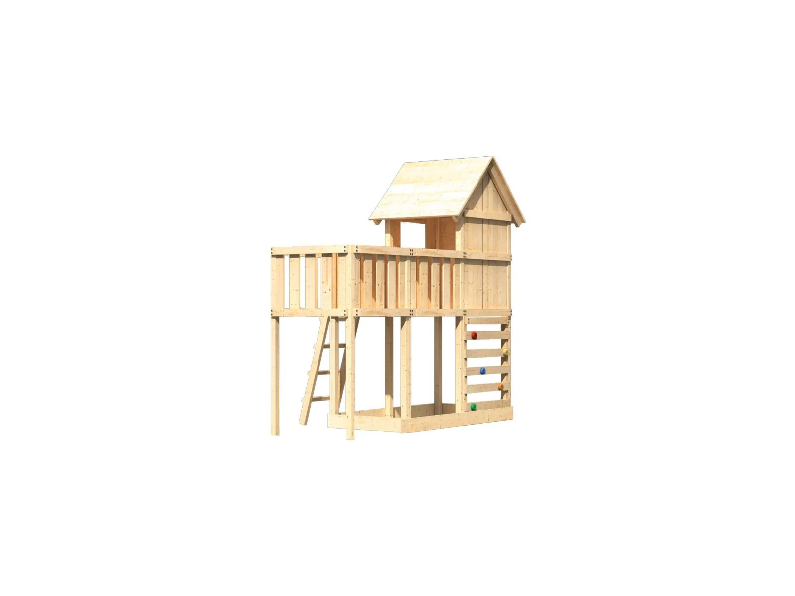 Karibu Stelzenhaus Frieda + Anbauplattform + Kletterwand - Image 4