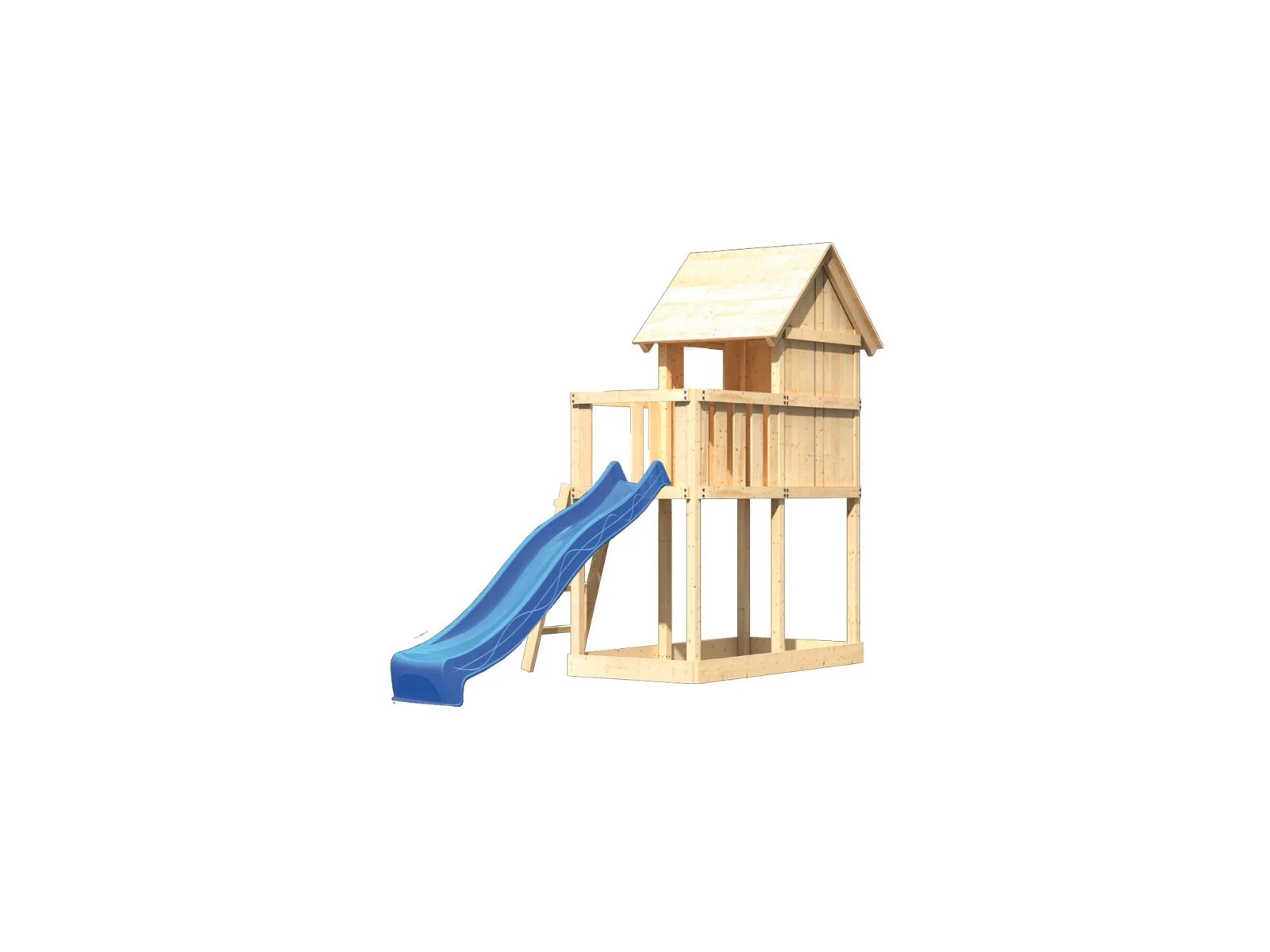 Karibu Stelzenhaus Frieda + Rutsche blau - Image 6