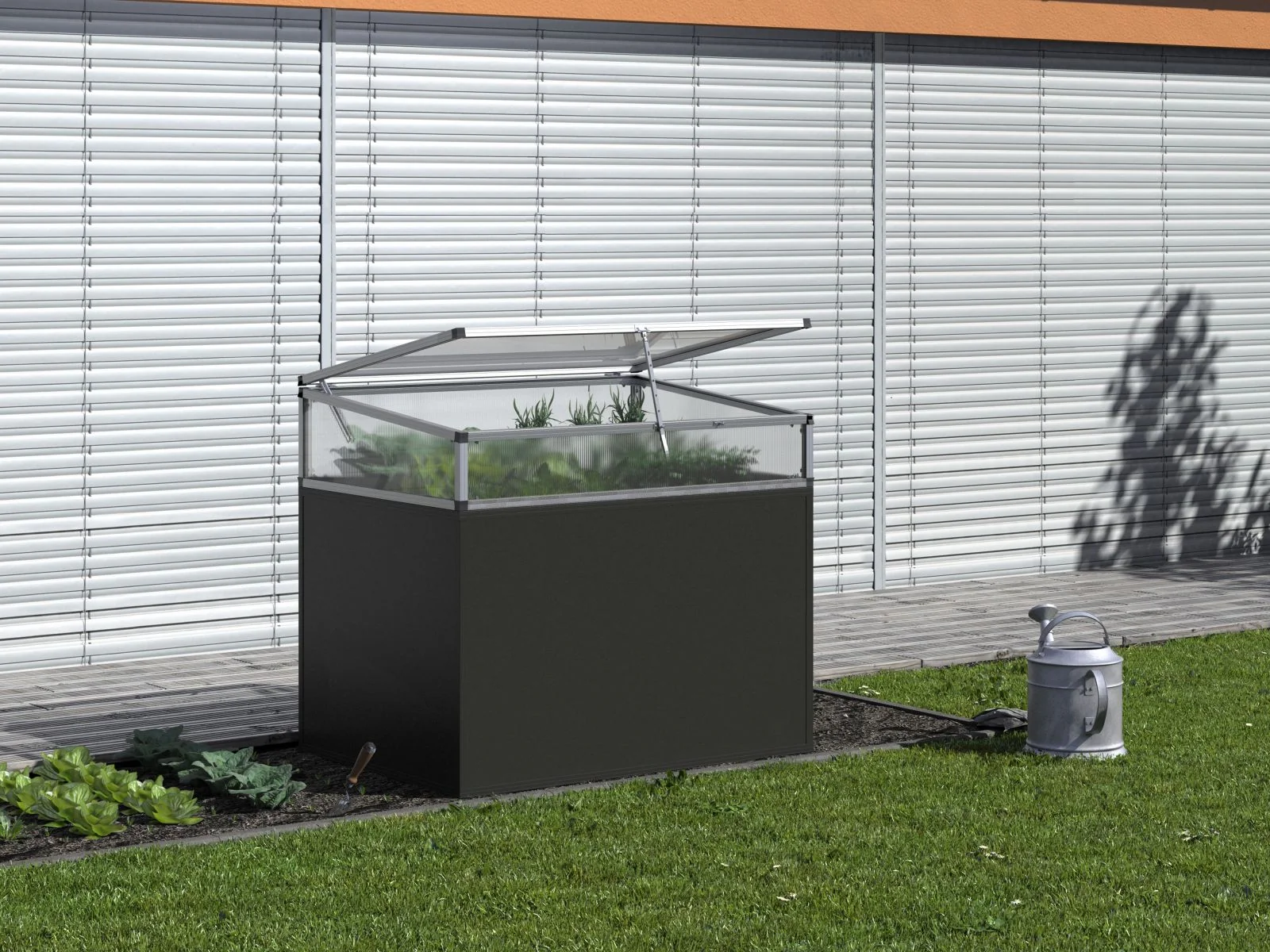 KGT Aluminium-Hochbeet 130, anthrazit-grau - Image 6