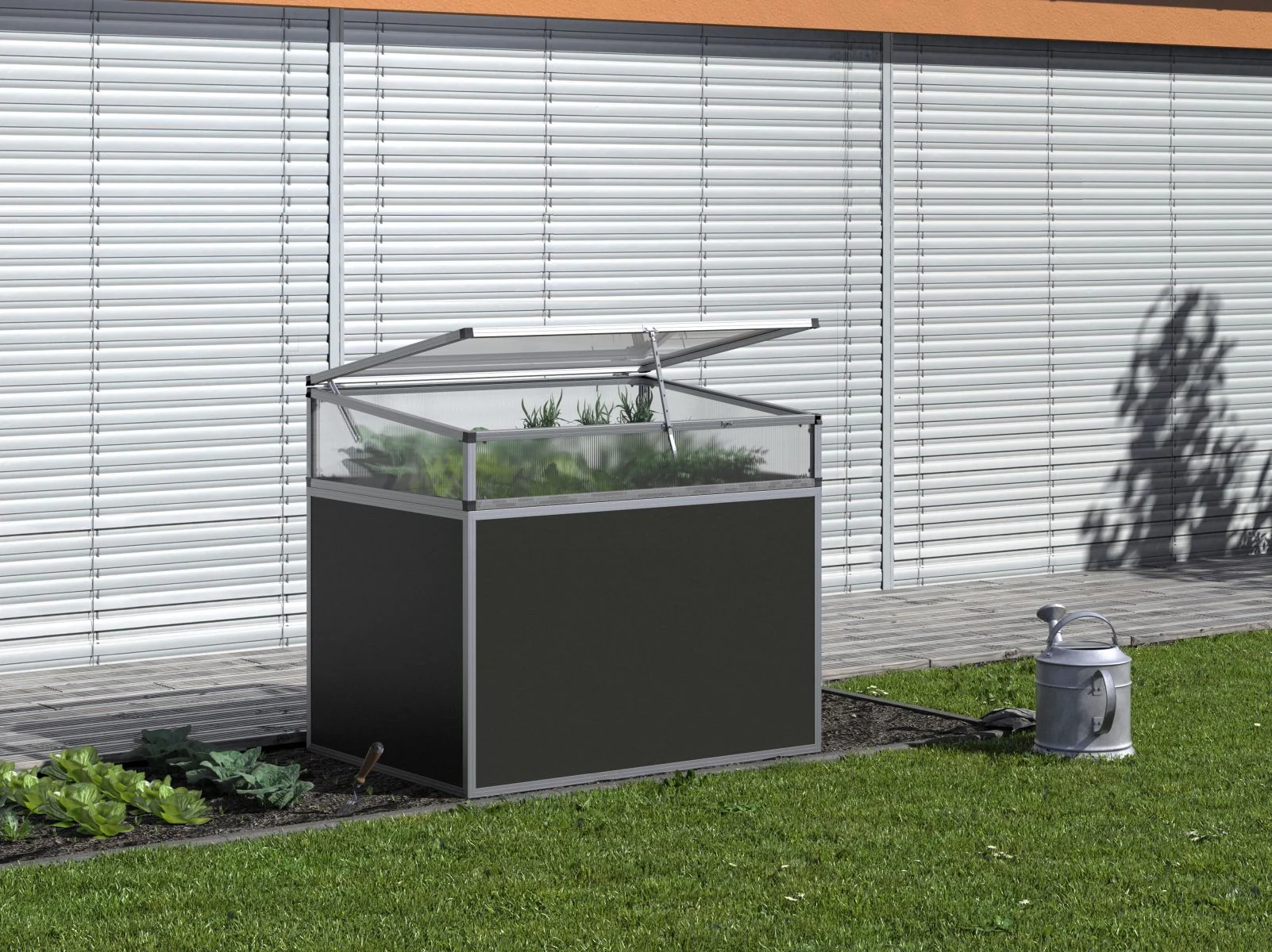 KGT Frühbeetaufsatz für Aluminium-Hochbeet 130 - Image 2
