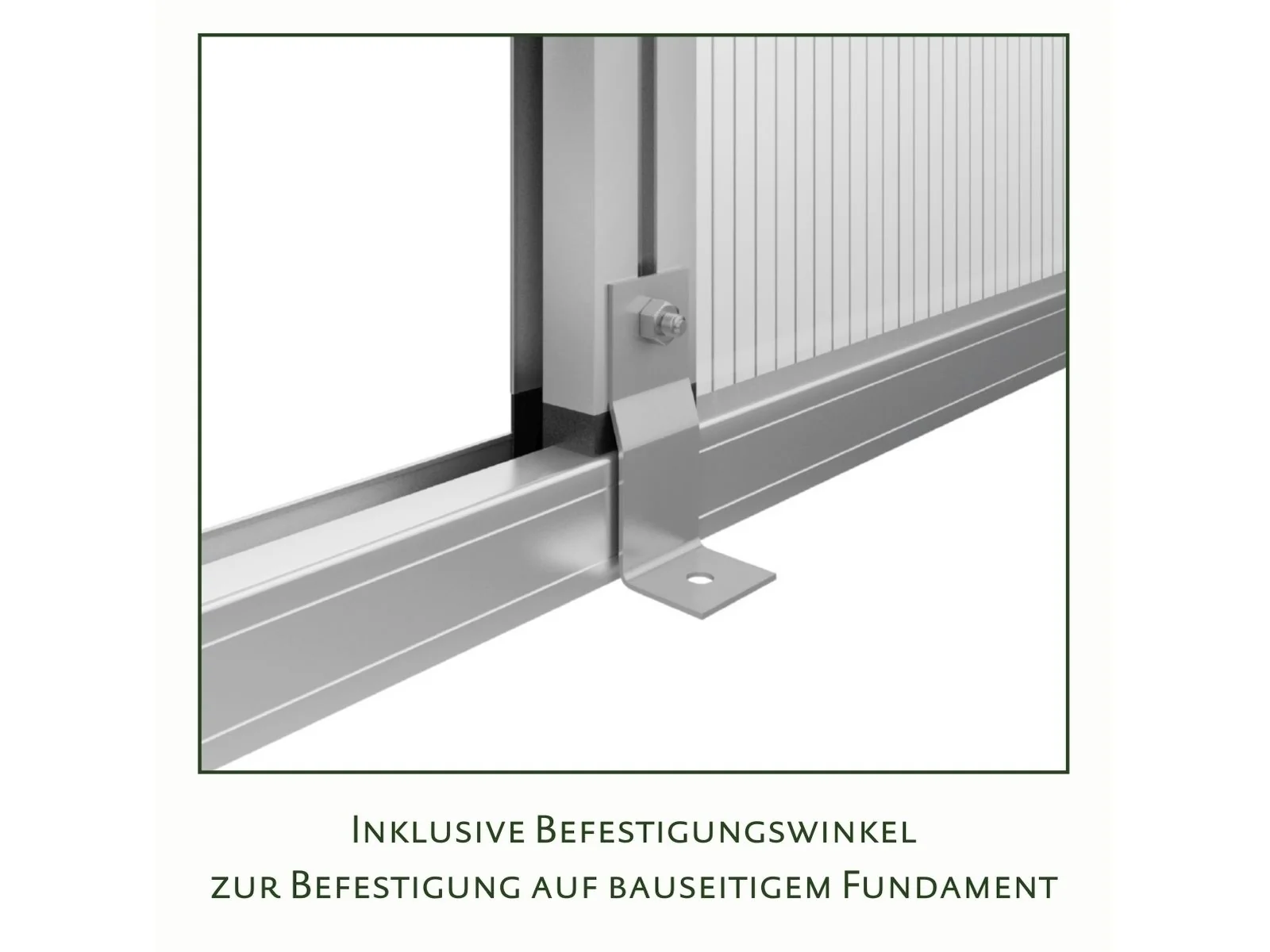 KGT Gewächshaus Dahlie IV, HKP 16 mm, anthrazit-grau - Image 6