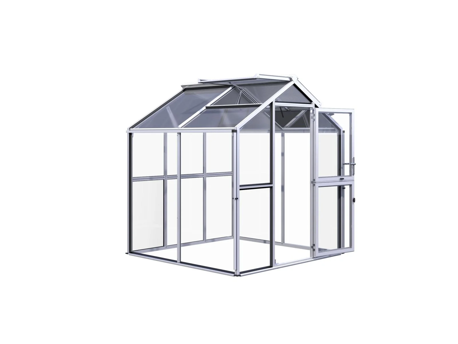 KGT Gewächshaus Galant II, 4 mm ESG + 10 mm HKP, tannengrün - Image 2
