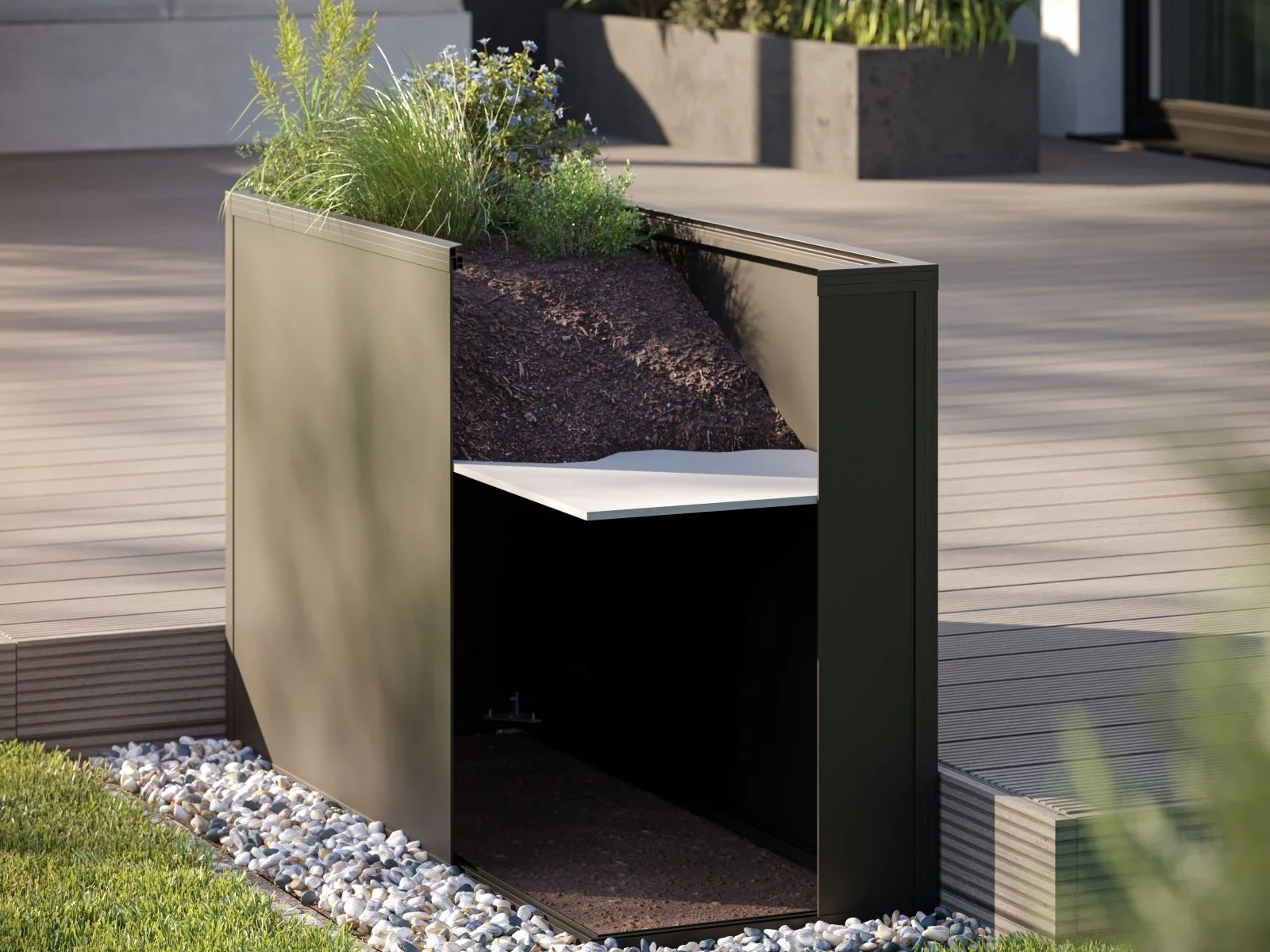 KGT Zwischenboden für Aluminium-Hochbeet 210
