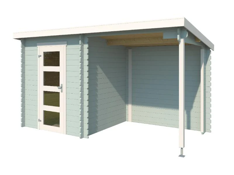 Lasita Blockbohlenhaus Jelle Plus schwedenrot 28 mm - Image 2