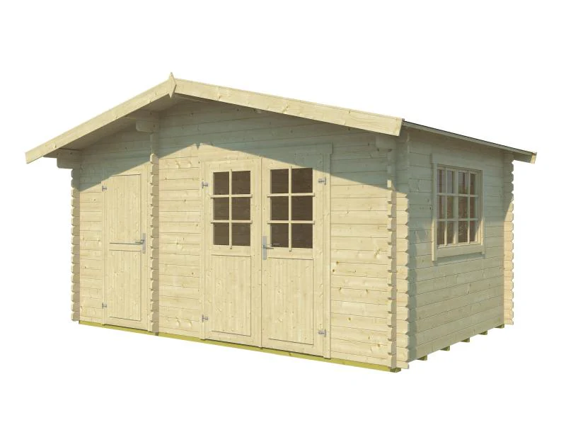 Lasita Blockbohlenhaus Keila 34 natur 2-Raum 34 mm - Image 2