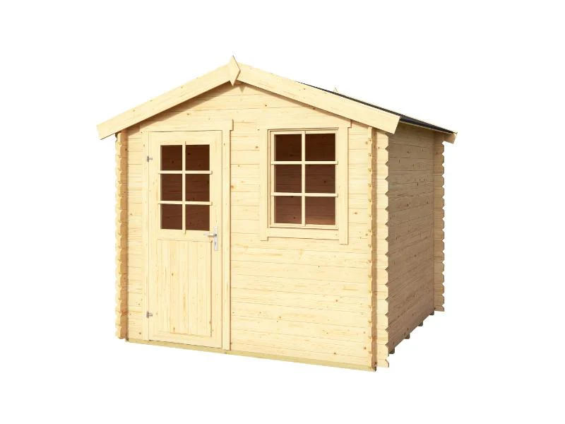 Lasita Blockbohlenhaus Wels 2 230 natur 28 mm - Image 2