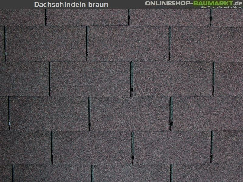 Lasita Dachschindeln Rechteck braun 8 Pakete