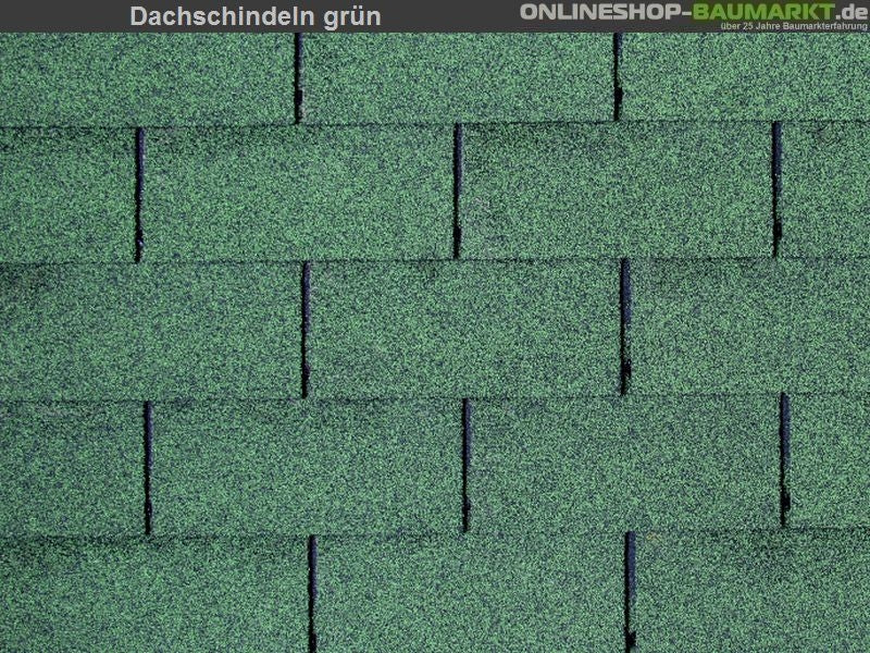 Lasita Dachschindeln Rechteck grün 15 Pakete
