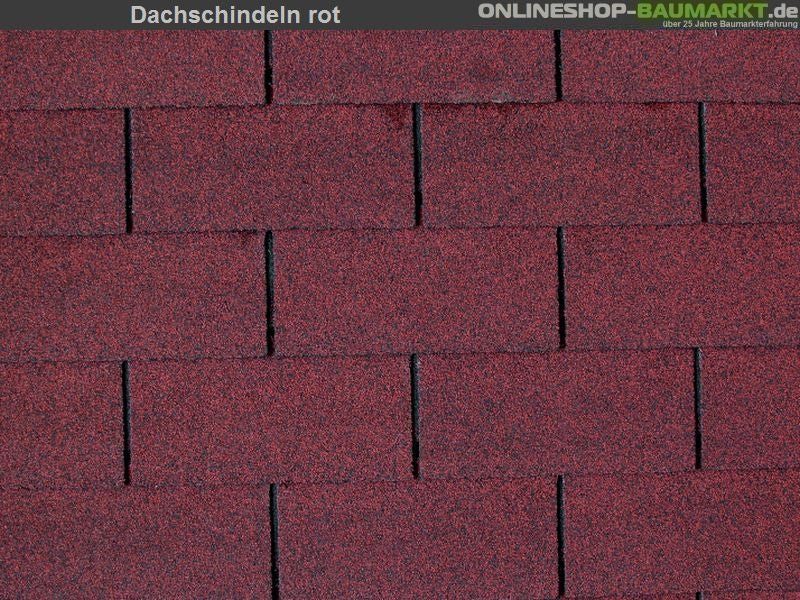 Lasita Dachschindeln Rechteck rot 29 Pakete
