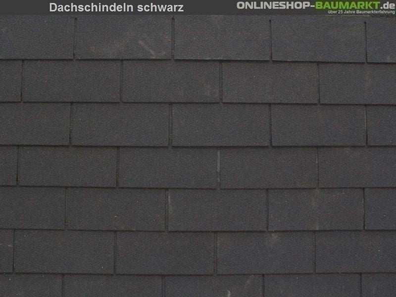 Lasita Dachschindeln Rechteck schwarz 12 Pakete