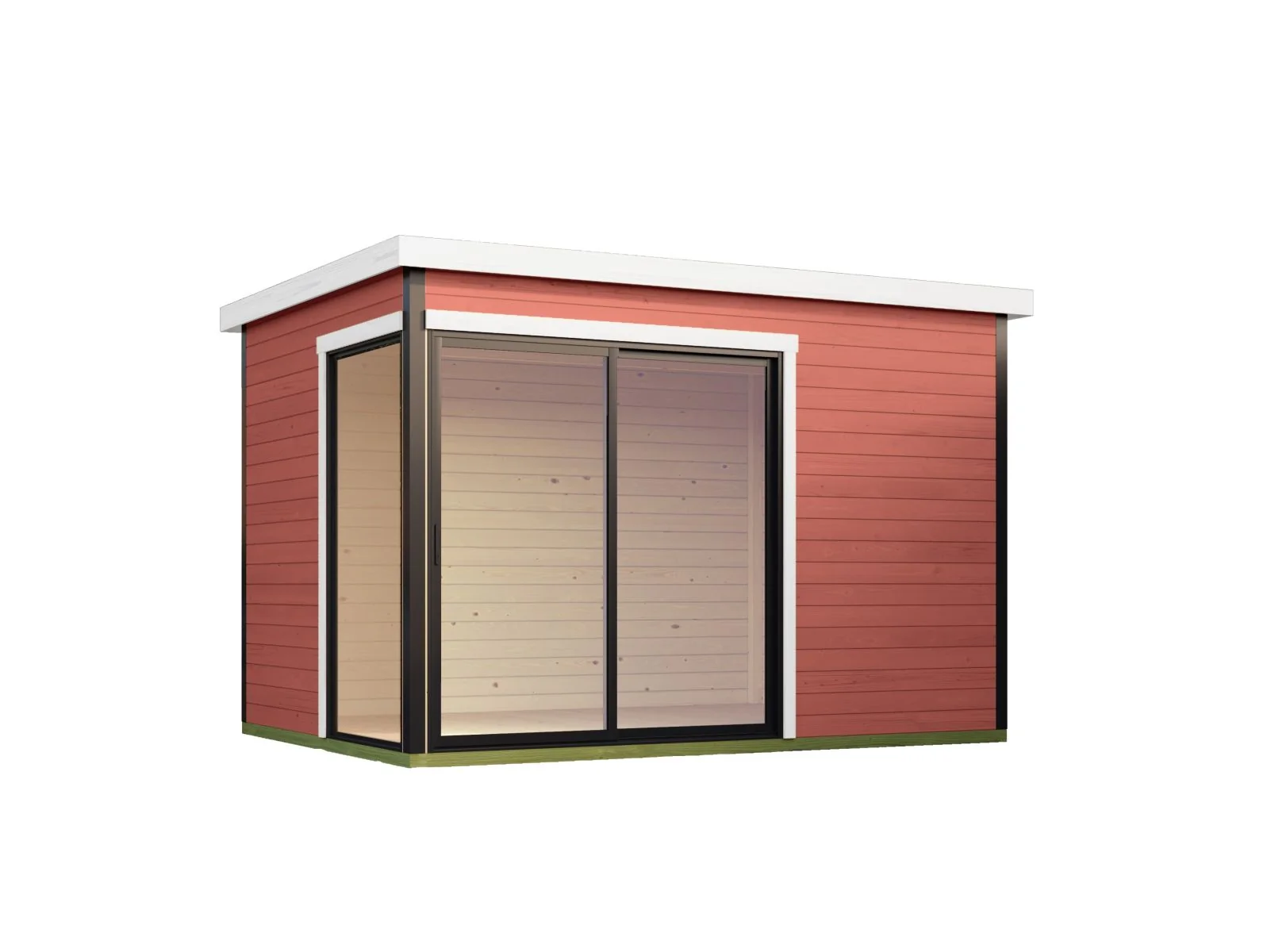 Lasita Gartenhaus Austin 2, schwedenrot - Image 3