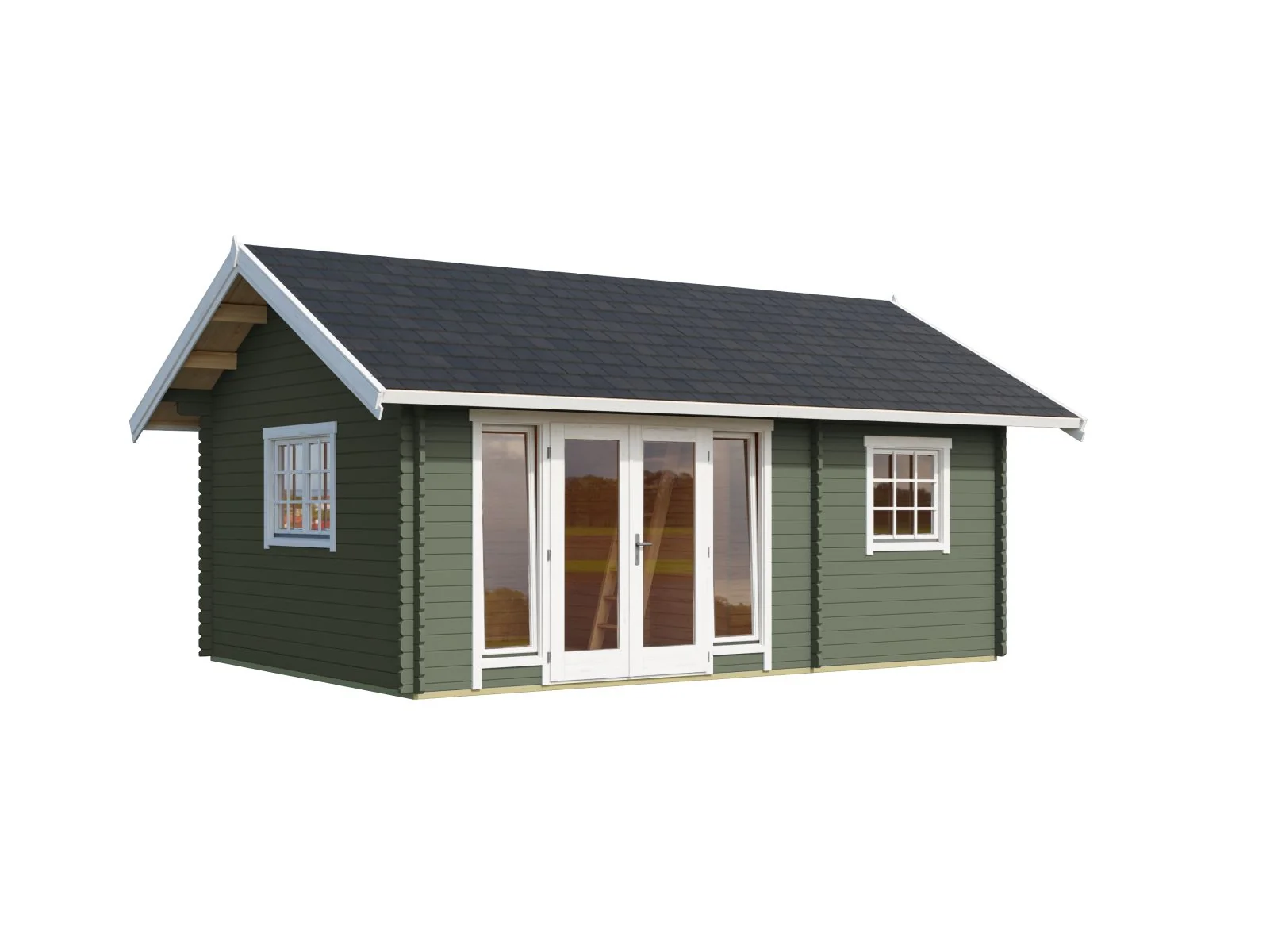 Lasita Gartenhaus Caroline 2.1, grüngrau - Image 7