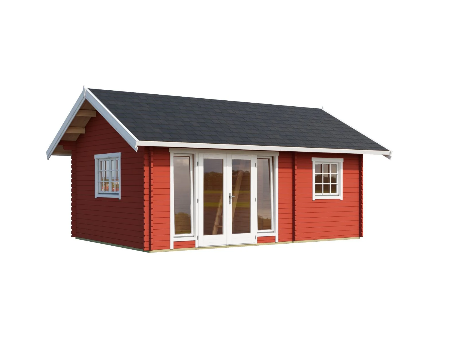 Lasita Gartenhaus Caroline 2.1, schwedenrot - Image 7