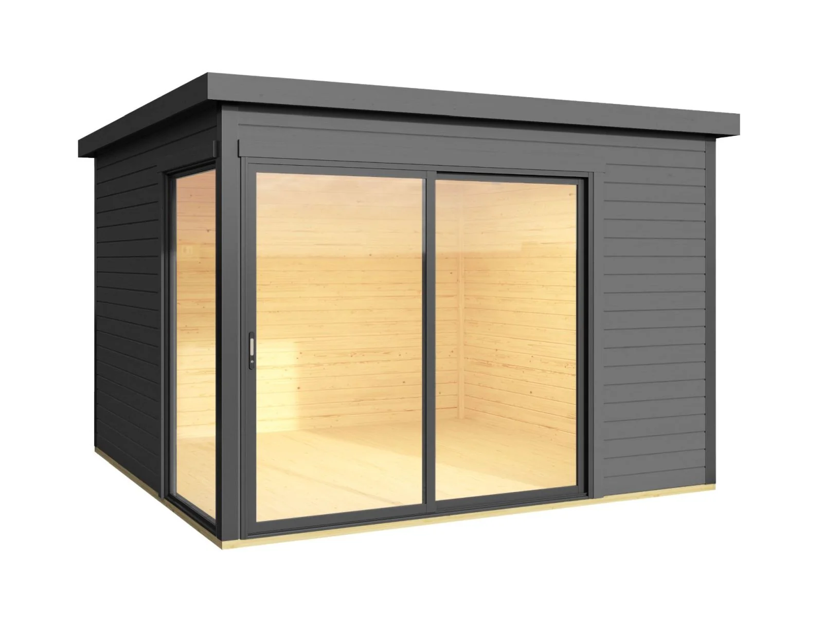 Lasita Gartenhaus Domeo 1, carbongrau - Image 4