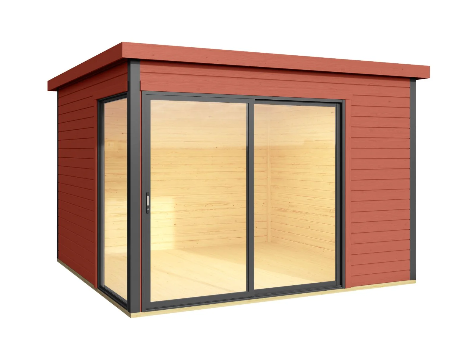 Lasita Gartenhaus Domeo 1, schwedenrot - Image 4
