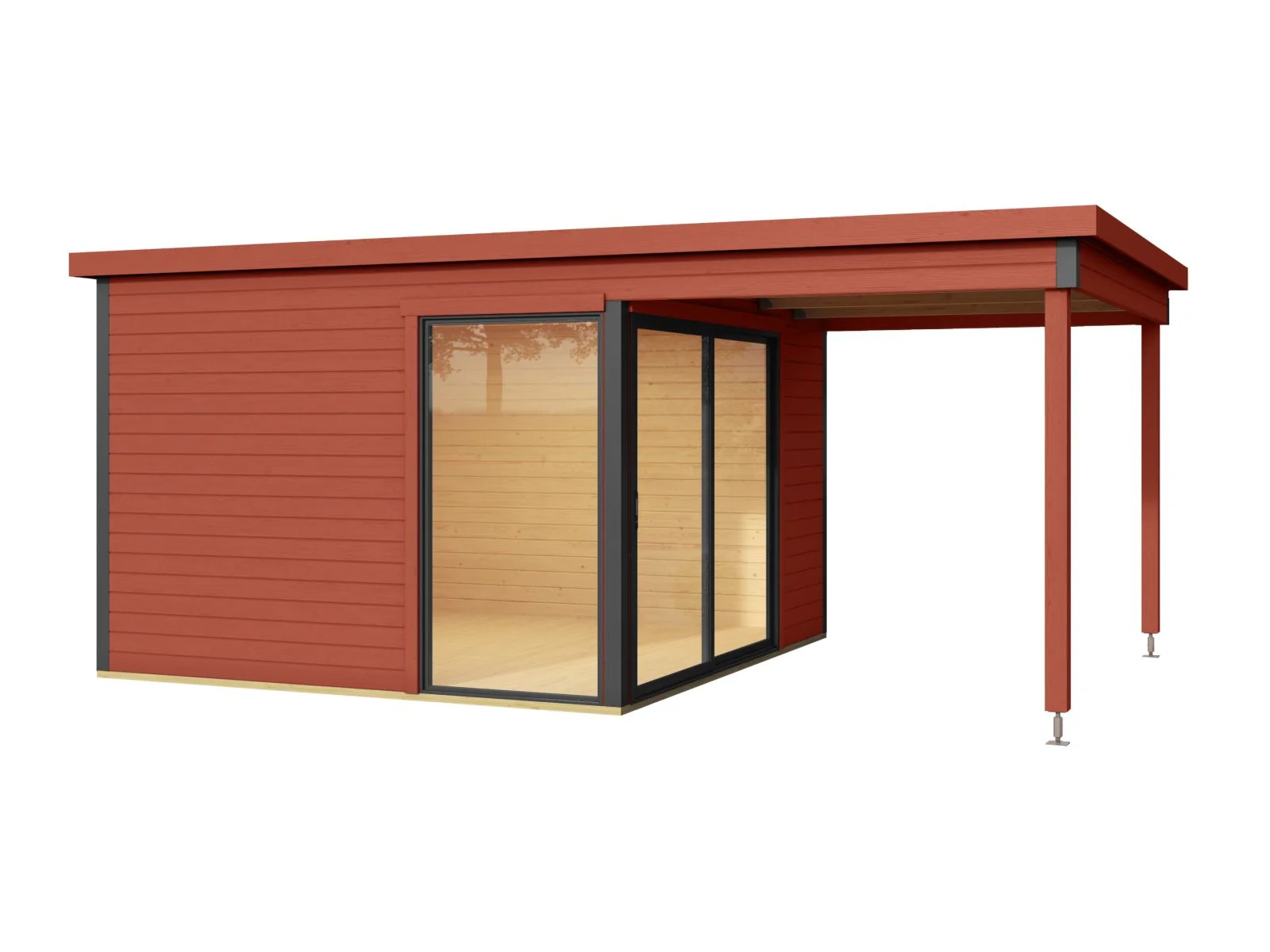 Lasita Gartenhaus Domeo 2 , schwedenrot - Image 2