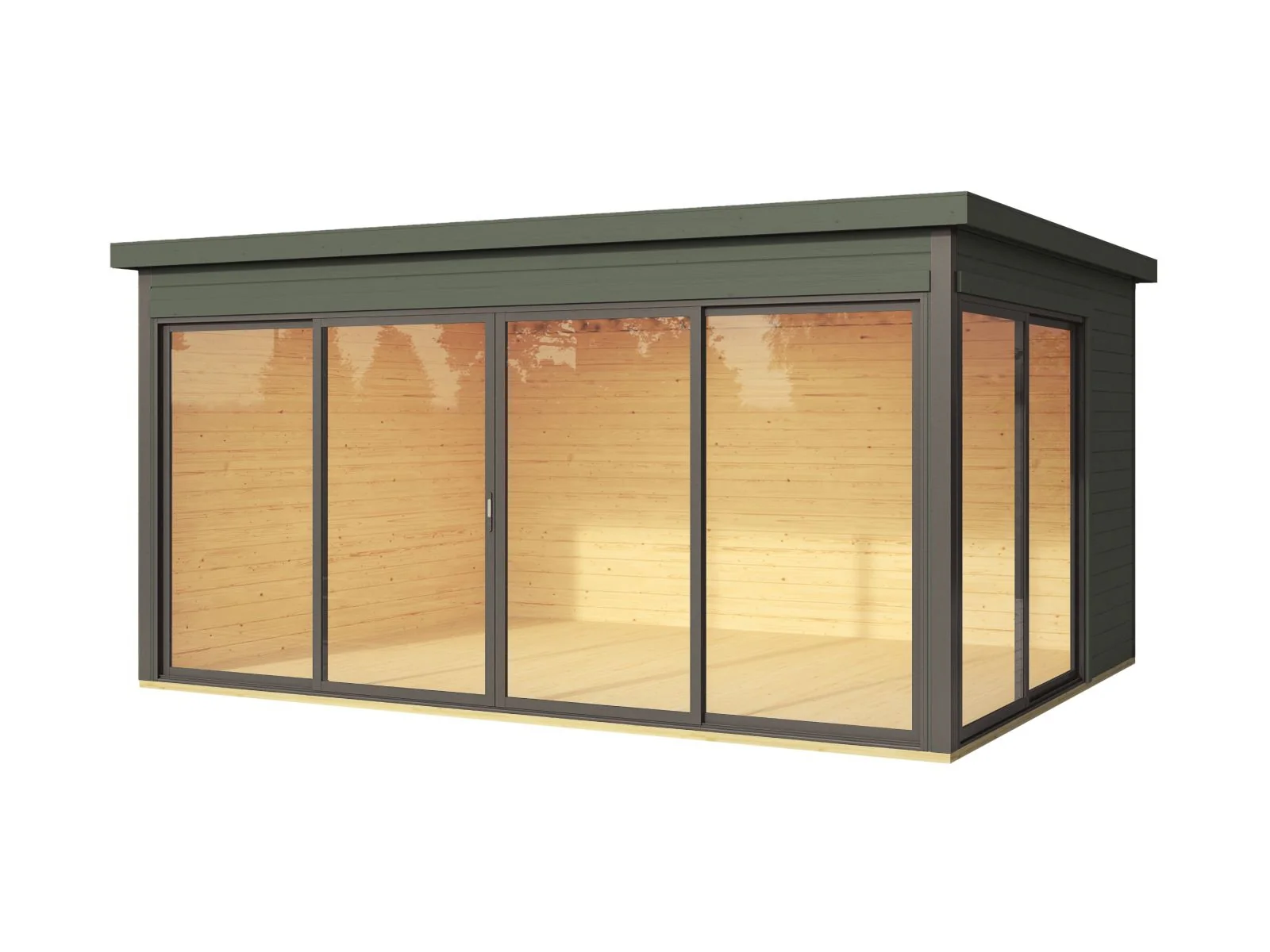 Lasita Gartenhaus Domeo 4, grüngrau - Image 2