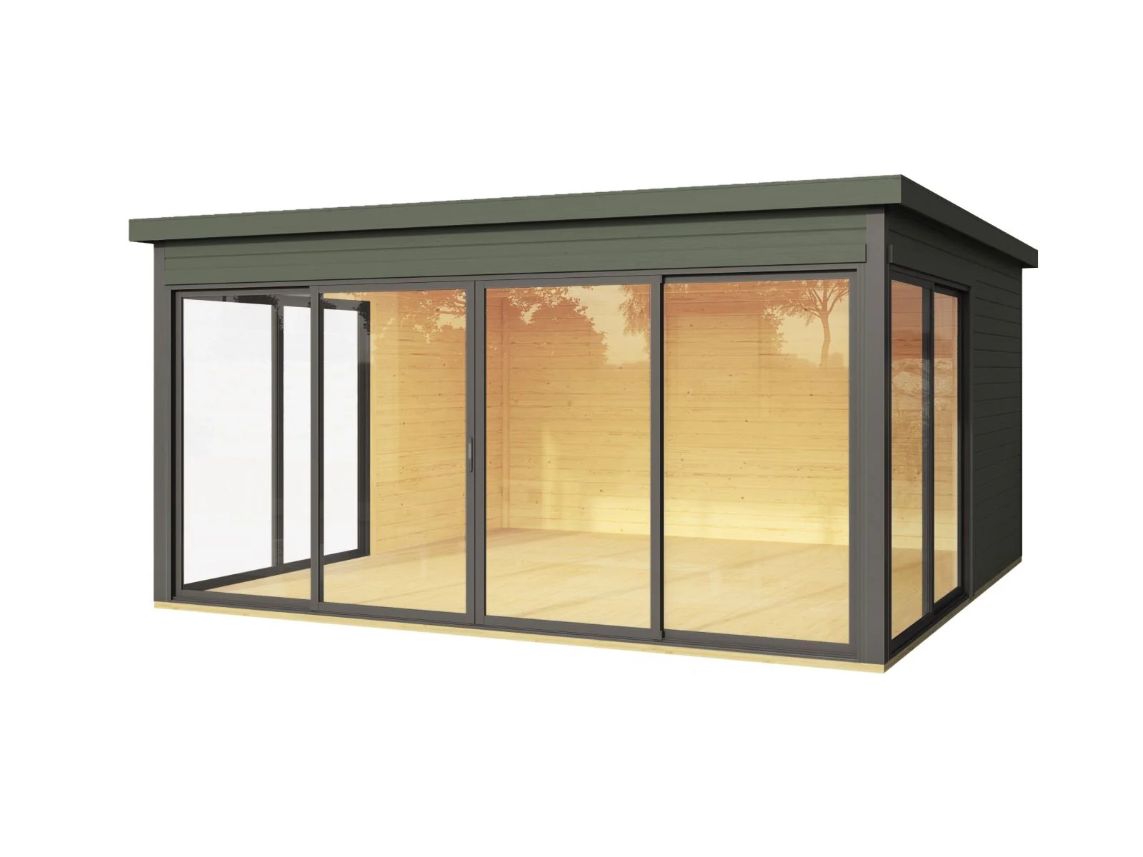 Lasita Gartenhaus Domeo 5 , grüngrau - Image 2