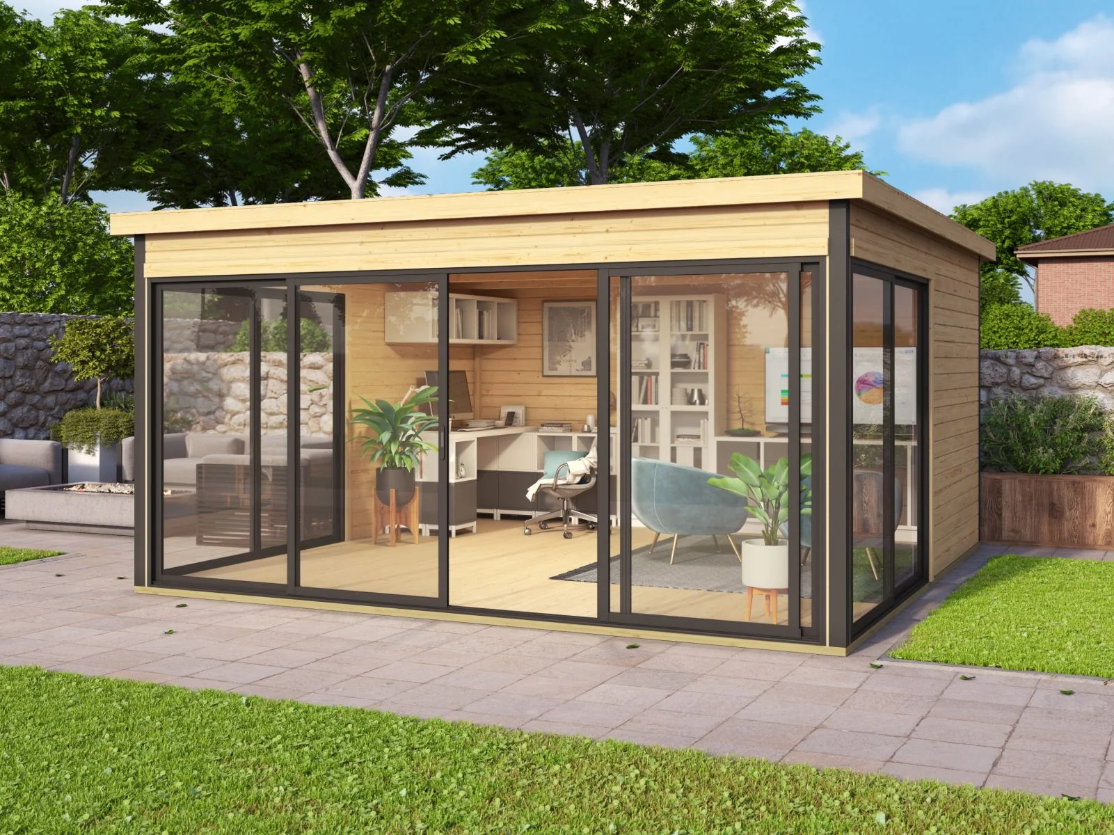 Lasita Gartenhaus Domeo 5 , naturbelassen