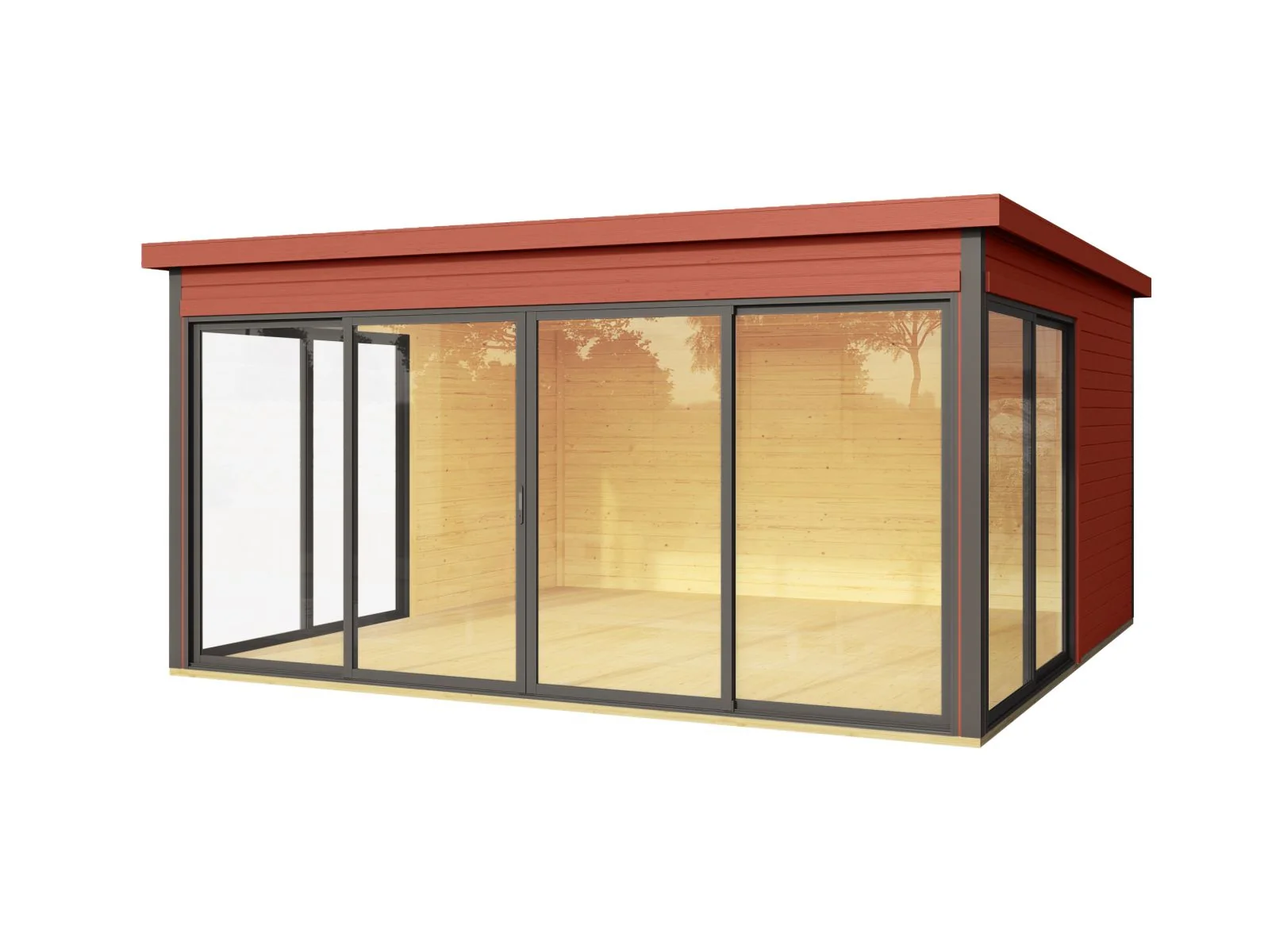 Lasita Gartenhaus Domeo 5 , schwedenrot - Image 2