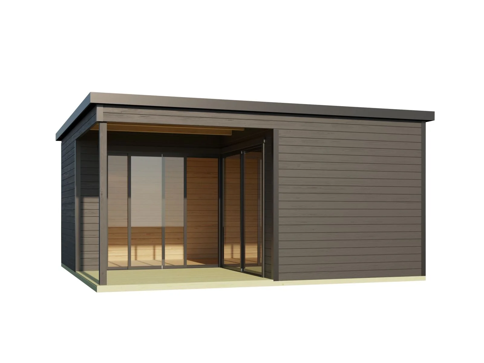 Lasita Gartenhaus Domeo 6 Loggia, carbongrau - Image 4