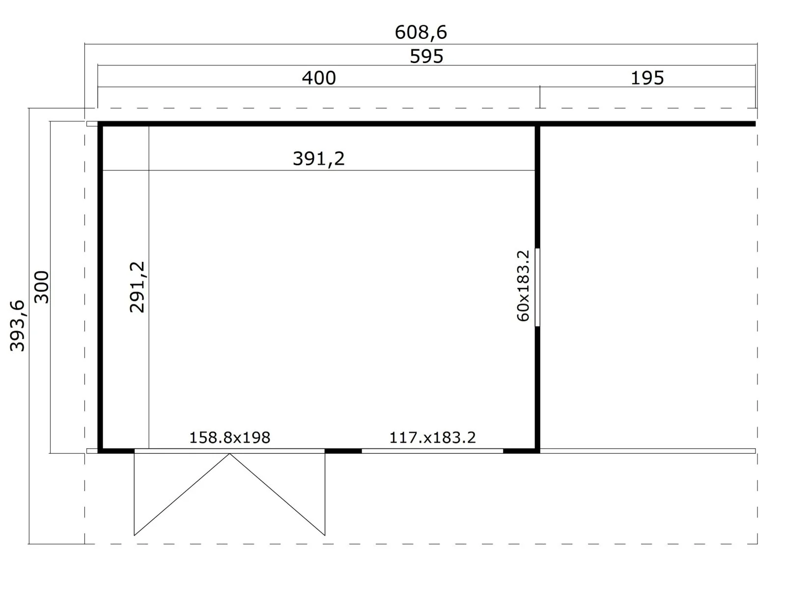 Lasita Gartenhaus Domeo 7, carbongrau - Image 3