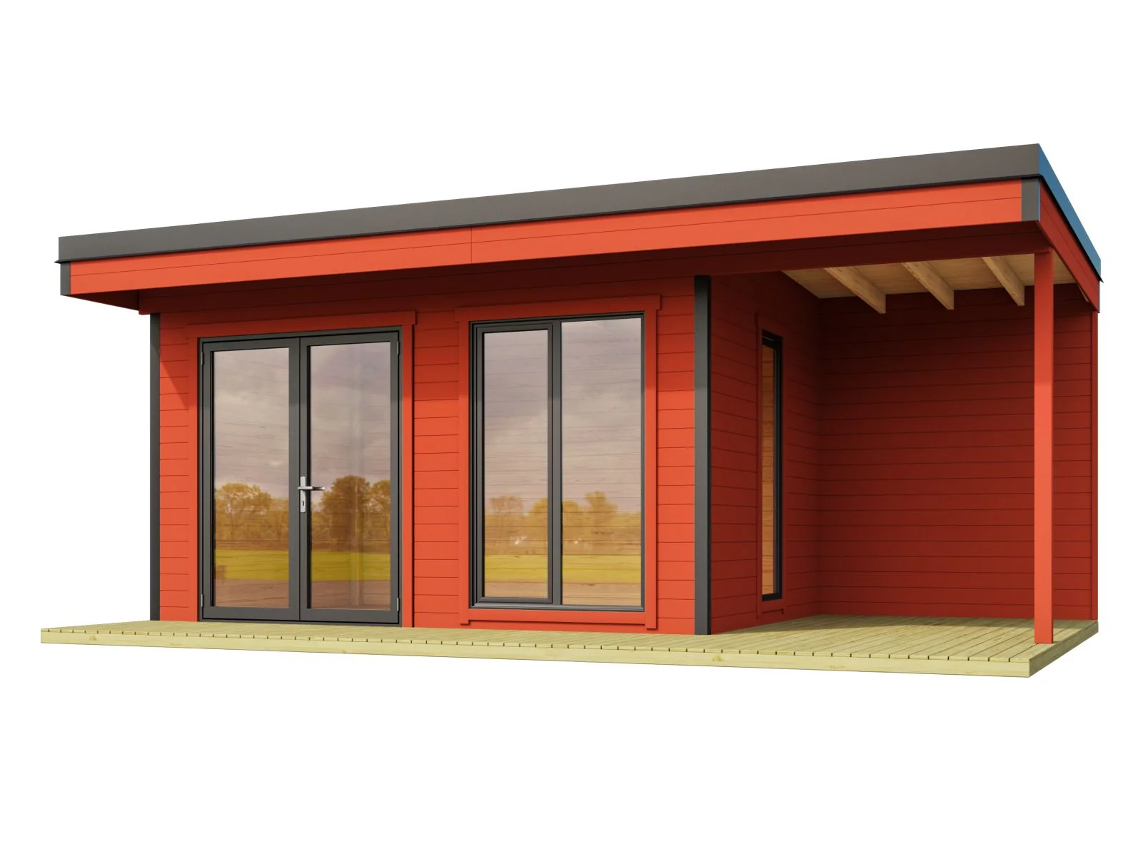 Lasita Gartenhaus Domeo 7, schwedenrot - Image 2
