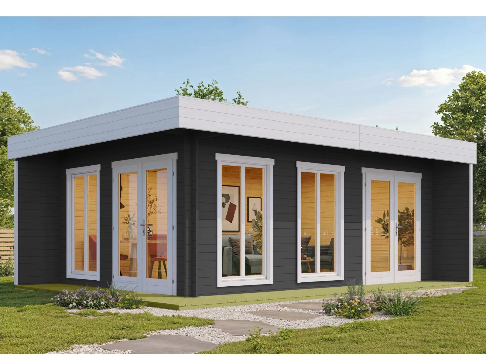 Lasita Gartenhaus Dominica 1, carbongrau