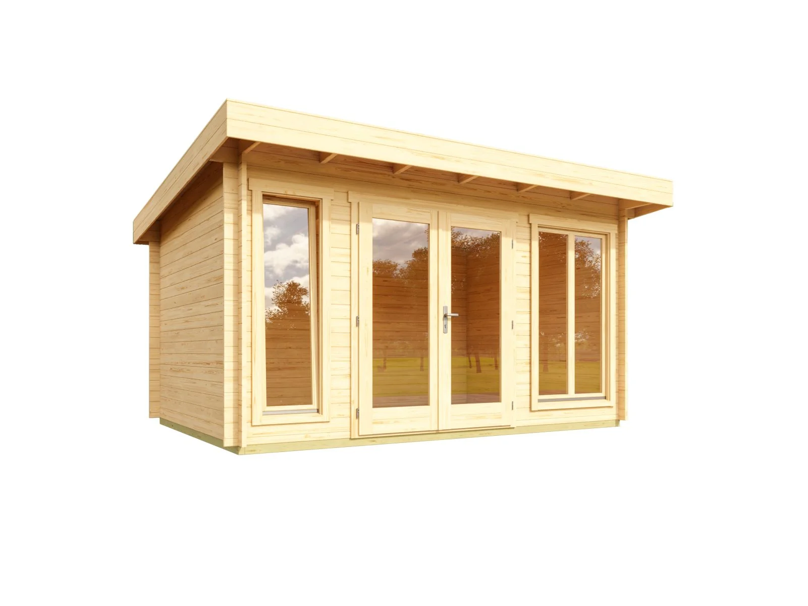 Lasita Gartenhaus Dorset 2 , naturbelassen, 34 mm - Image 2