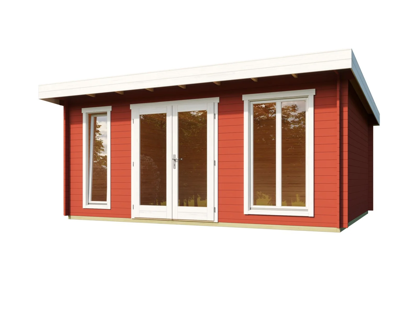 Lasita Gartenhaus Dorset 3, schwedenrot, 34 mm - Image 2